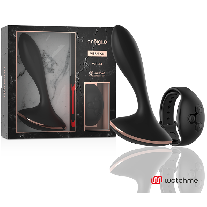 ANBIGUO - WATCHME CONTROL REMOTO VIBRADOR PLUG ANAL VERNET