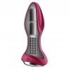 SATISFYER - ROTATOR PLUG 2+ PLUG VIBRADOR APP ROJO