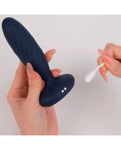 Vibrador Anal de Empuje Jordan Azul Marino Controlado por APP Global By Svakom