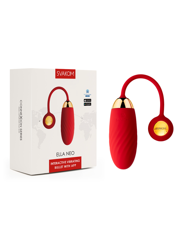 Bala Vibradora Ella NEO Roja Controlada por APP Global By Svakom