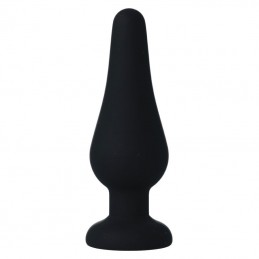 INTENSE - ANAL PLUG PIPO M SILICONE NEGRO 11 CM