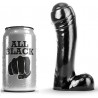 ALL BLACK - DILDO REALISTICO 19 CM