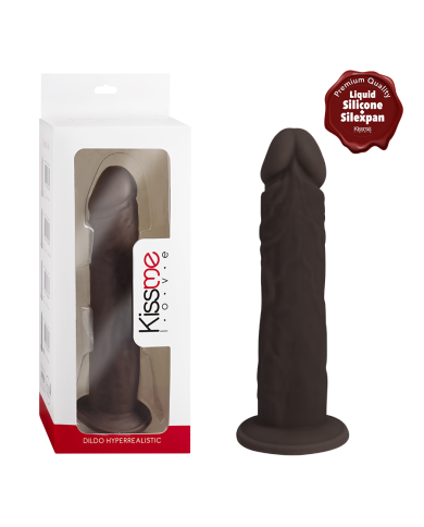 Premiun Silicone Dildo Hyperrealistic Talla L Brown