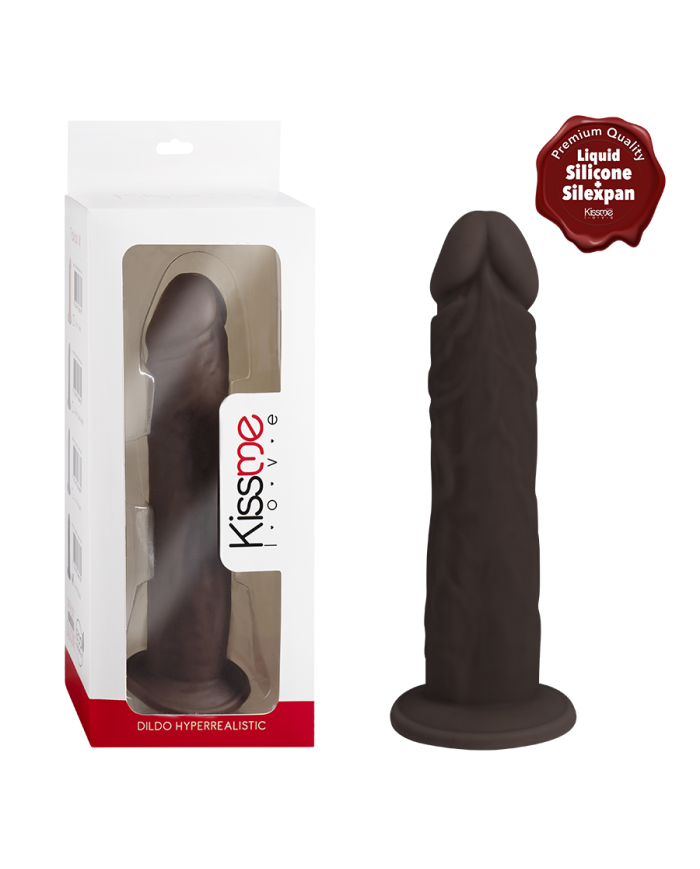Premiun Silicone Dildo Hyperrealistic Talla L Brown