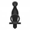 ADDICTED TOYS - PLUG ANAL CON ANILLO SILICONA NEGRO 12 CM