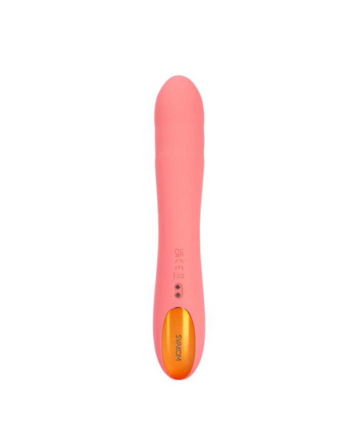Vibrador Para Punto G Ava NEO Rosa Durazno Controlado por APP Global By Svakom