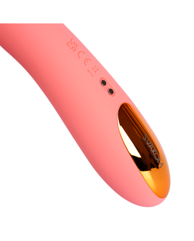 Vibrador Para Punto G Ava NEO Rosa Durazno Controlado por APP Global By Svakom