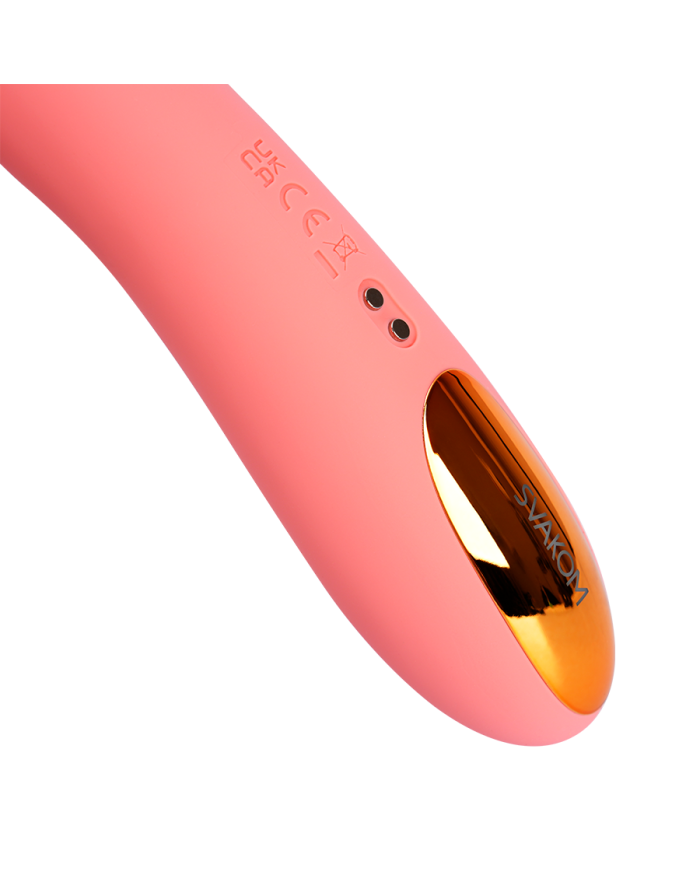 Vibrador Para Punto G Ava NEO Rosa Durazno Controlado por APP Global By Svakom