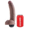 KING COCK PENE REALISTICO EYACULADOR MARRON 22.86CM