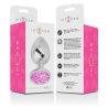 INTENSE - PLUG ANAL METAL ALUMINIO CON CRISTAL ROSA TALLA L