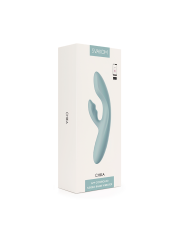 Vibrador de Doble Estimulación Flexible Chika Gris Turquesa Controlado por APP Global By Svakom