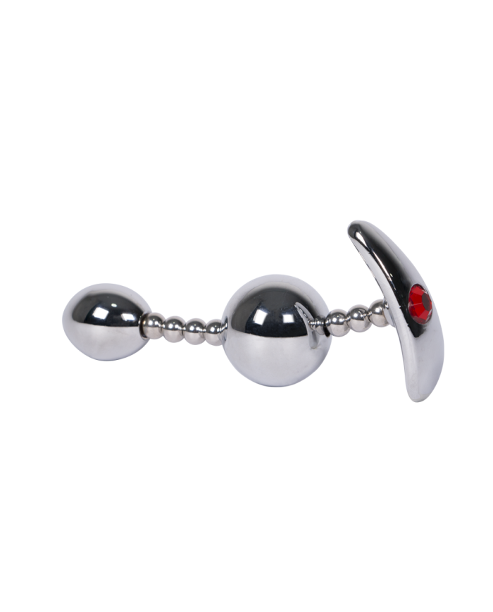 Plug Anal Double Egg Gema Roja