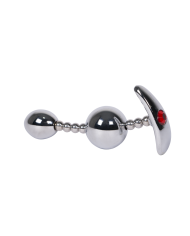 Plug Anal Double Egg Gema Roja