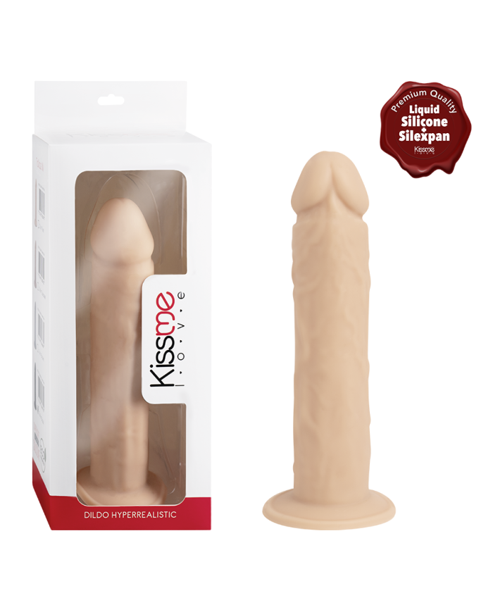Premiun Silicone Dildo Hyperrealistic Talla L Caramel
