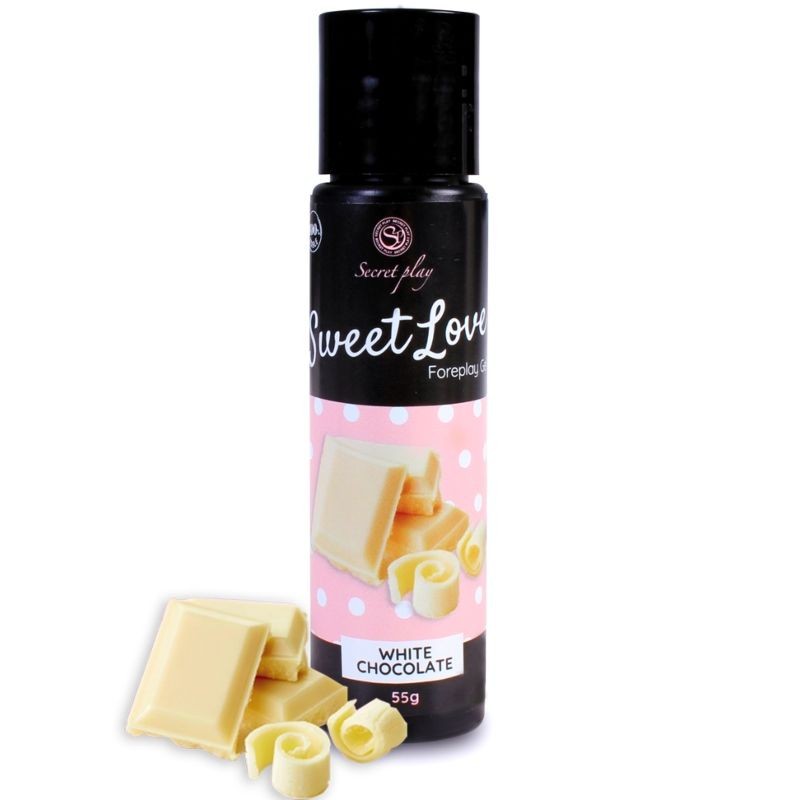 SECRETPLAY GEL SWEET LOVE CHOCOLATE BLANCO 60 ML