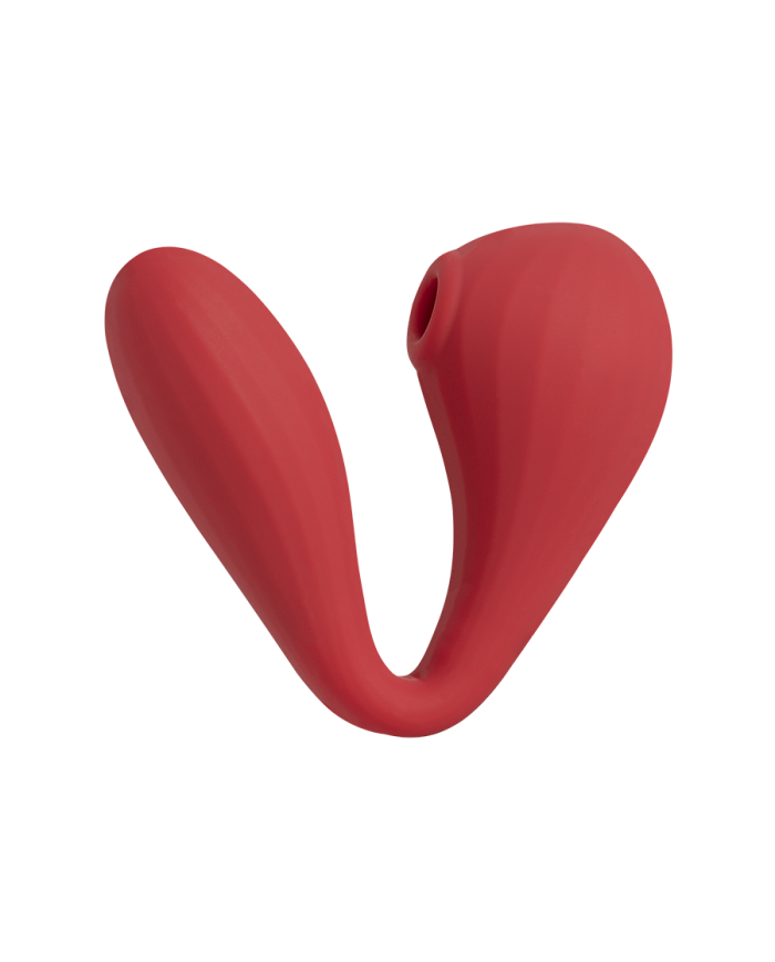 Estimulador Clitorial por Ondas y Vibrador Punto G con APP Magic Bobi Red