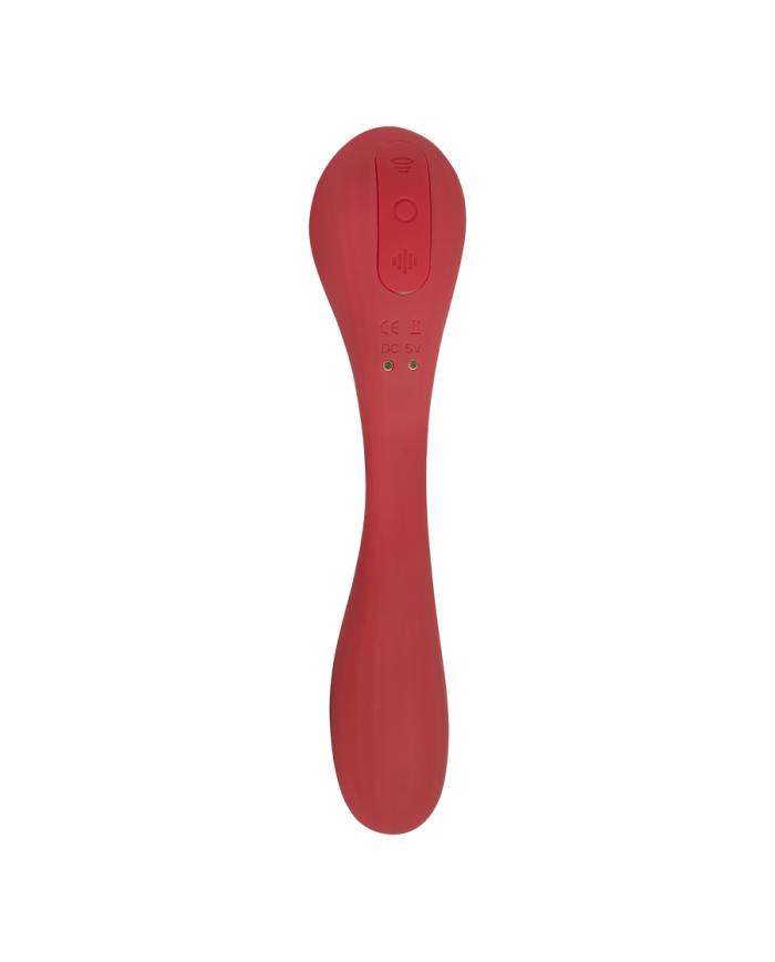 Estimulador Clitorial por Ondas y Vibrador Punto G con APP Magic Bobi Red