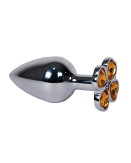 Plug Anal Trébol Gema Amarilla Talla M