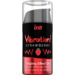 INTT - POTENTE ESTIMULANTE  ÍNTIMO GEL VIBRADOR LIQUIDO FRESA 15ML