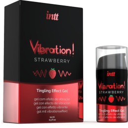 INTT - POTENTE ESTIMULANTE  ÍNTIMO GEL VIBRADOR LIQUIDO FRESA 15ML