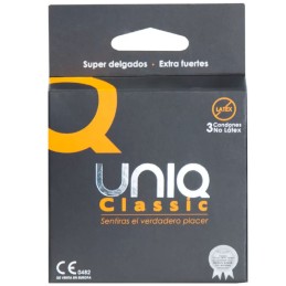 UNIQ CLASSIC PRESERVATIVOS SIN LATEX 3 UNIDADES