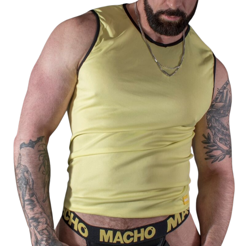 MACHO CAMISETA AMARILLO L/XL