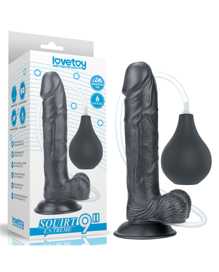 Dildo Squirt Extremo 9'' Black