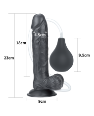 Dildo Squirt Extremo 9'' Black