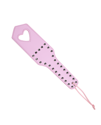 Paleta De Nalgadas Corazón Rosa Con Taches
