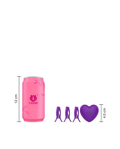 Estimulación Doble Love Breast Clip