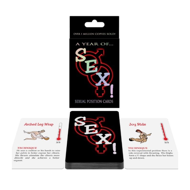 JUEGO DE CARTAS POSTURAS SEXUALES UN AÑO DE...¡SEXO!  EN