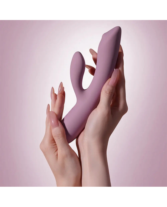 Vibrador Doble Estimulación Trysta NEO Rosa Romántico Controlado por APP Global By Svakom