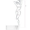 PASSION WOMAN BS046 BODYSTOCKING BLANCO TALLA UNICA