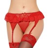 QUEEN LINGERIE TANGA CON LIGUERO ROJO S/M