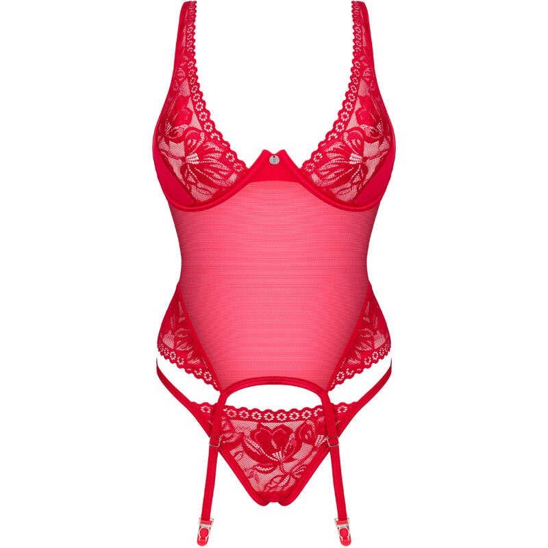 OBSESSIVE - LACELOVE CORSET ROJO M/L