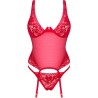 OBSESSIVE - LACELOVE CORSET ROJO M/L