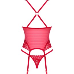OBSESSIVE - LACELOVE CORSET ROJO M/L
