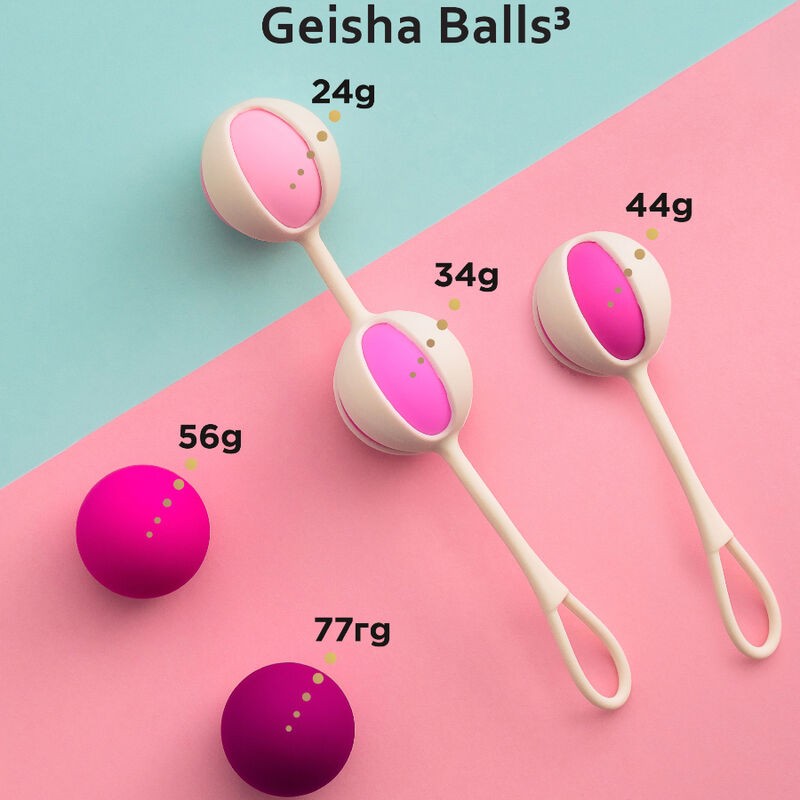 GVIBE - SET 5 GEISHA BALLS3 ROSA