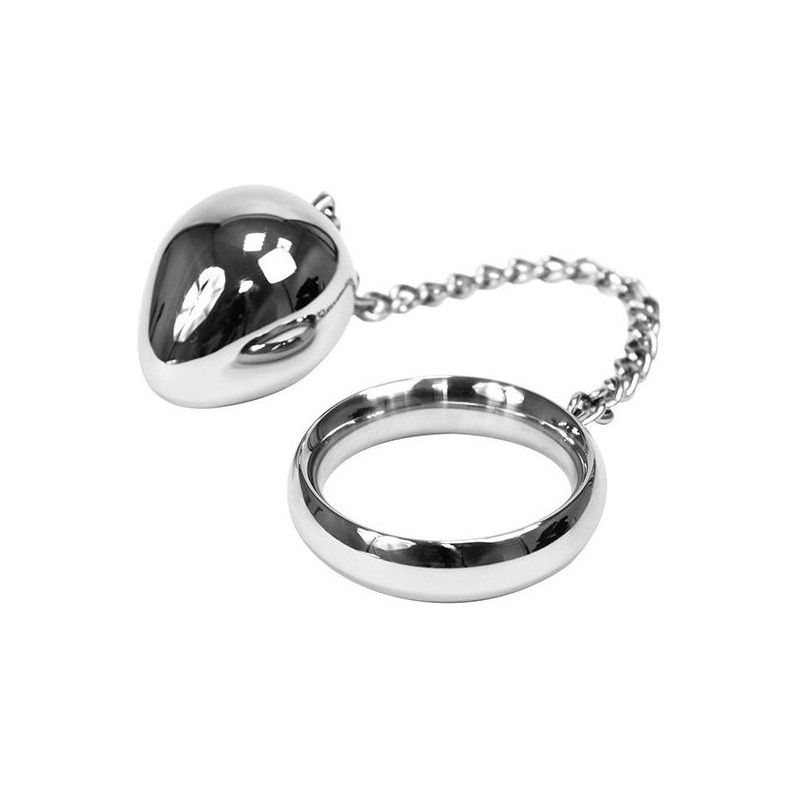 METALHARD COCK RING 45MM  + CADENA CON BOLA METAL