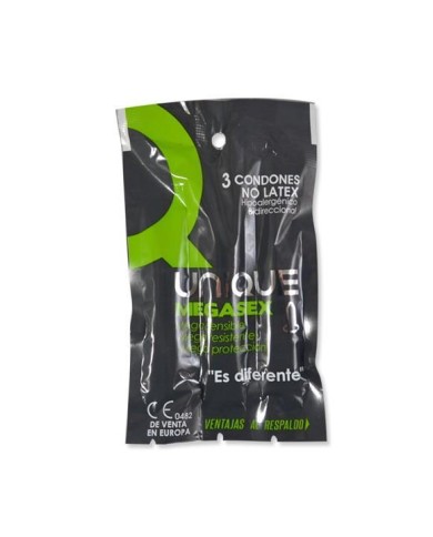 Condones Uniq Mega Sex x 3 Unidades Condones Uniq Mega Sex x 3 Unidades