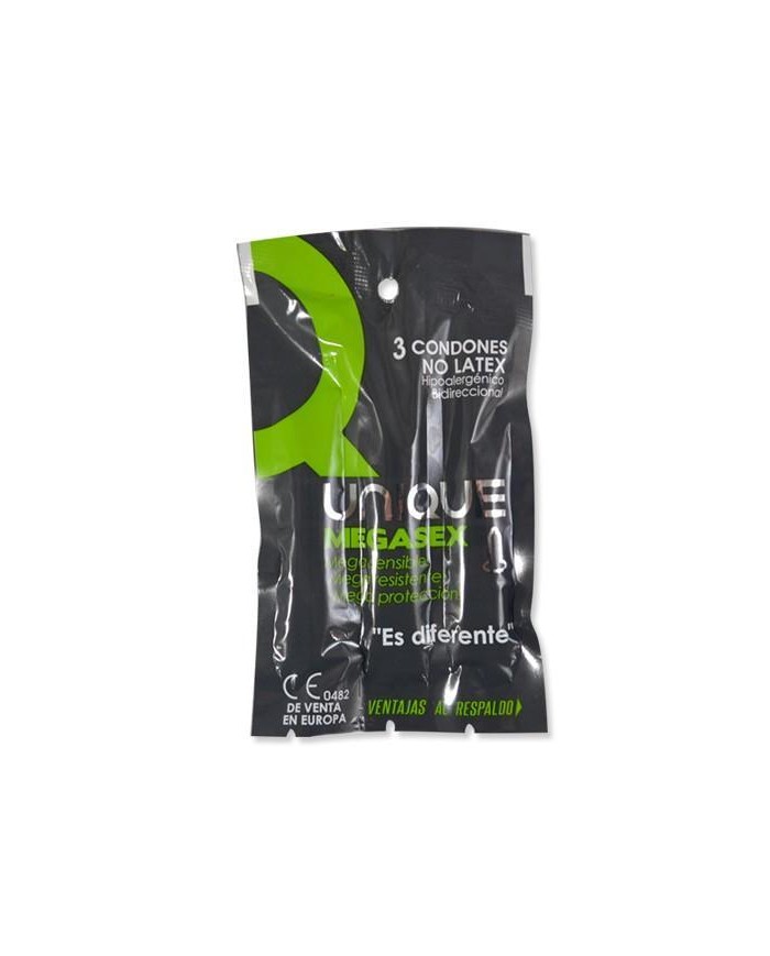 Condones Uniq Mega Sex x 3 Unidades Condones Uniq Mega Sex x 3 Unidades