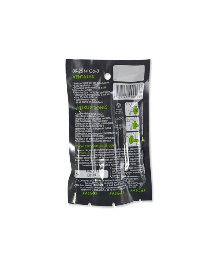 Condones Uniq Mega Sex x 3 Unidades Condones Uniq Mega Sex x 3 Unidades