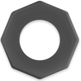 POWERING SUPER FLEXIBLE Y RESISTENTE ANILLO PENE  5CM PR10 NEGRO