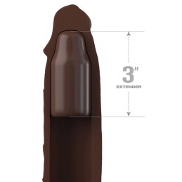 PIPEDREAMS EXTENSION W STRAP 17,78 CM BROWN