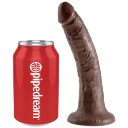 KING COCK 7" PENE COLOR CHOCOLATE 17.8 CM