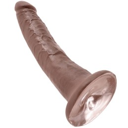 KING COCK 7" PENE COLOR CHOCOLATE 17.8 CM