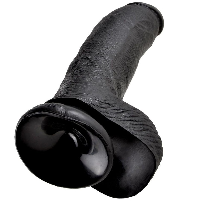 KING COCK 9" PENE REALISTICO NEGRO 22.9CM