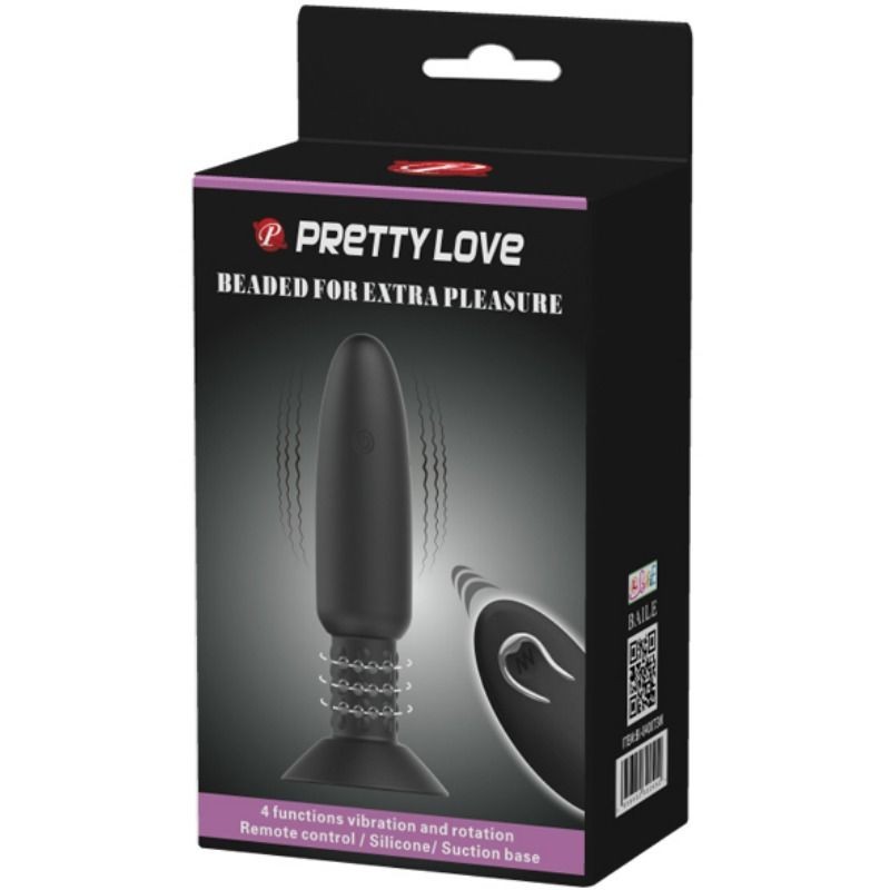 PRETTY LOVE BOTTOM - PLUG CON VIBRACION Y ROTACION