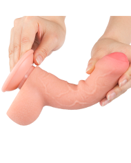 Dildo Realista 7'' Sliding Skin Dual Layer Dong