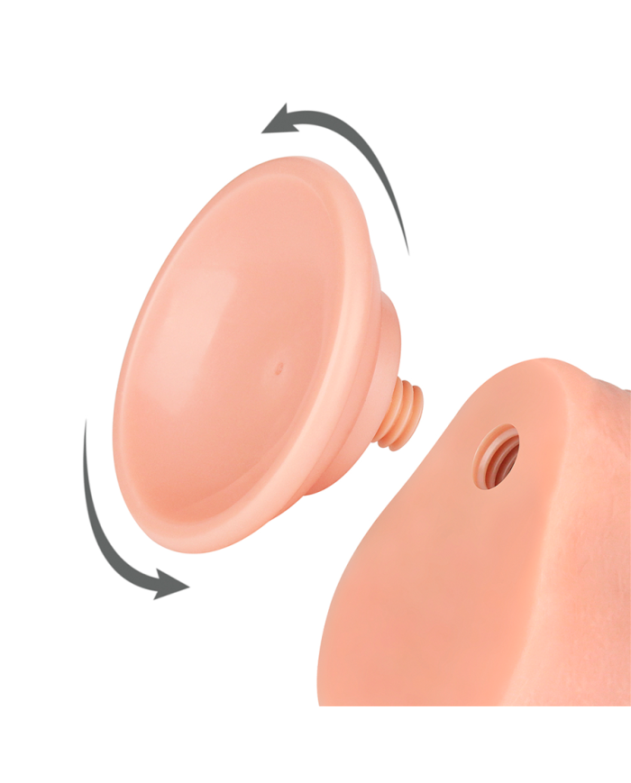 Dildo Realista 7'' Sliding Skin Dual Layer Dong